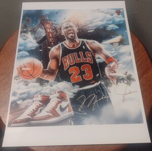 MICHAEL JORDAN & KOBE BRYANT 16 POSTER ULTRA GLOSSY REPRINT 8.5x11 BUNDLE SET!🤩